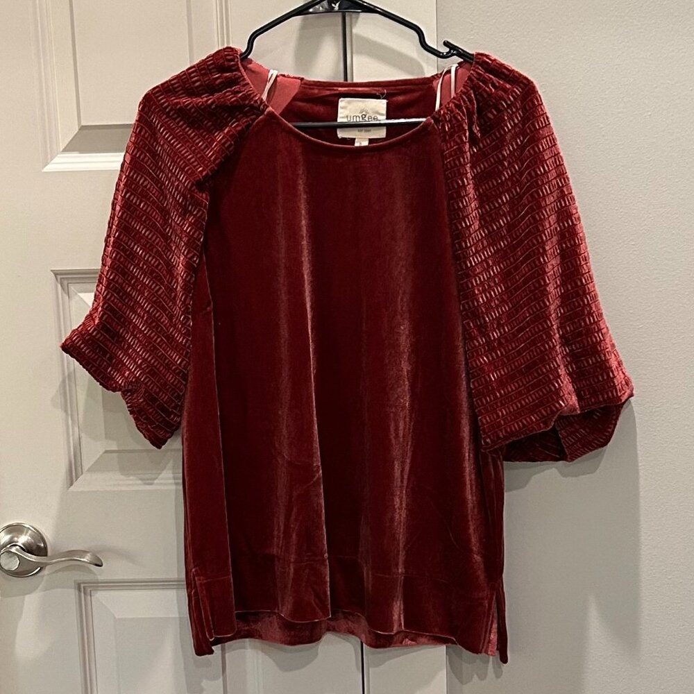 Umgee Rust Blouse - Picture 2 of 10
